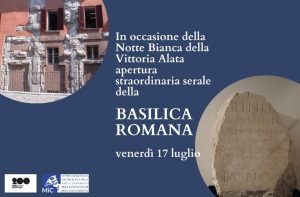 Scopri di più sull'articolo Apertura della Basilica romana in occasione della notte bianca della Vittoria Alata