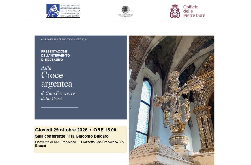 leggi l'articolo "Il restauro della croce di Gian Francesco dalle Croci della chiesa di San Francesco a Brescia: illustrazione del percorso di studio e di ricerca"