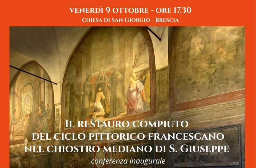 leggi l'articolo "II restauro compiuto del ciclo pittorico francescano nel chiostro mediano di San Giuseppe"